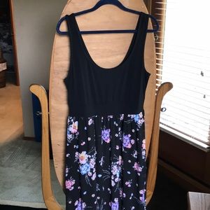 Torrid floral print chiffon maxi dress